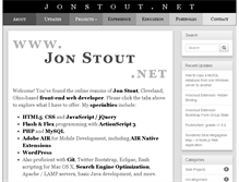 Tablet Screenshot of jonstout.net